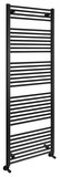SAPHO DIRECT vykurovacie teleso s bočným pripojením 600x1680mm, čierna mat – kúpeľňový radiátor