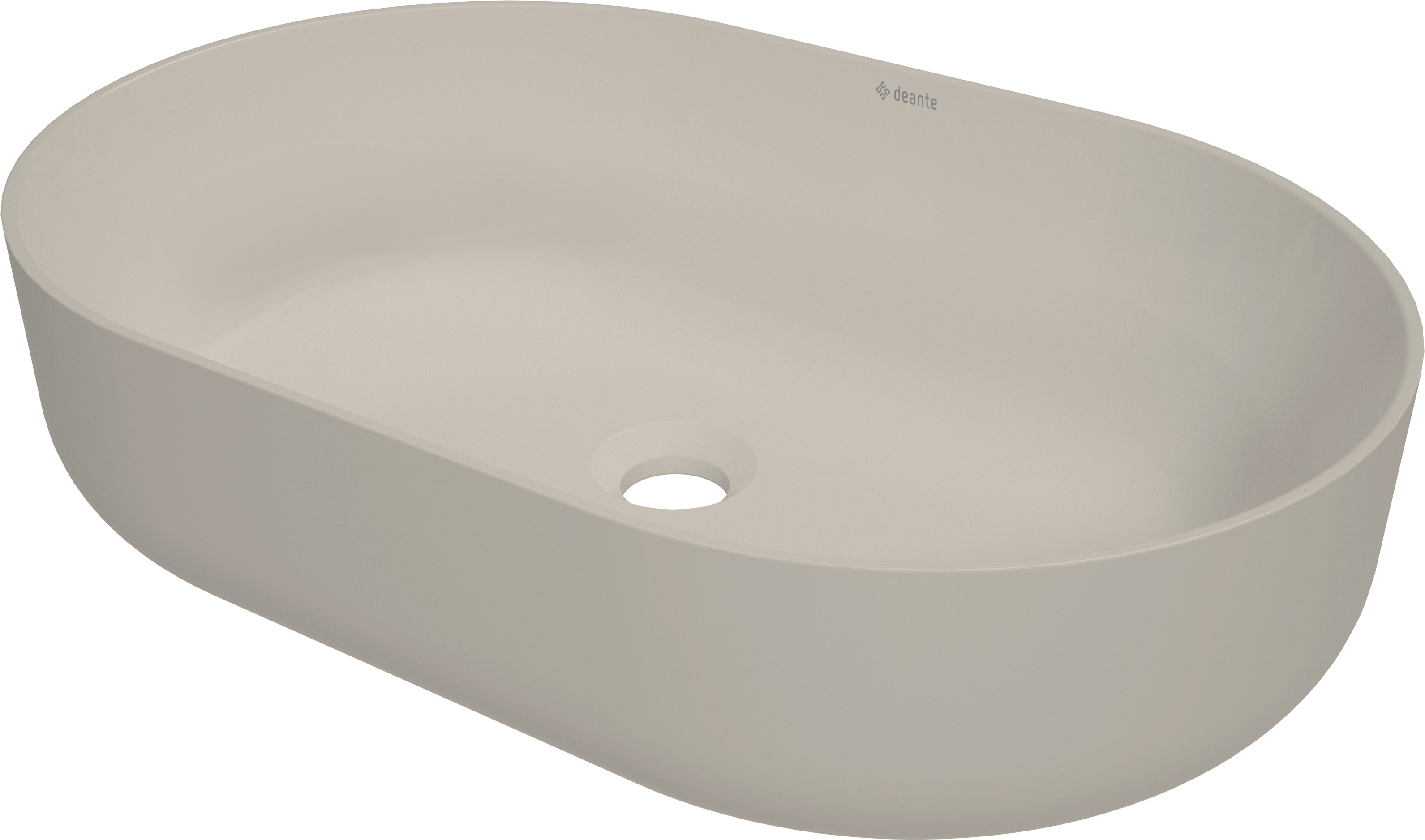 Deante Round - Umywalka ceramiczna nablatowa – umývadlo na dosku