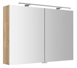 RIWA galérka s LED osvetlením, 101x70x17cm, dub Alabama
