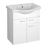 KERAMIA FRESH umývadlová skrinka, 1 zásuvka, 60,6x74x34cm, biela