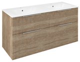 CIRASA STRIP umývadlová skrinka 118,4x64x46cm, dub alabama