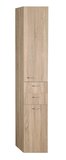 ZOJA/KERAMIA FRESH skrinka vysoká s košom 35x184x29cm, ľavá, dub platin