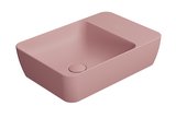 MODO keramické umývadlo na dosku 50x35cm, bez otvoru, blush mat