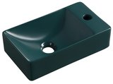 MARGITHA keramické umývadlo 38x22cm, otvor pro batériu vpravo, petrolejová