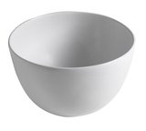 DOME keramické umývadlo na dosku vysoké, Ø 45,5cm, biela