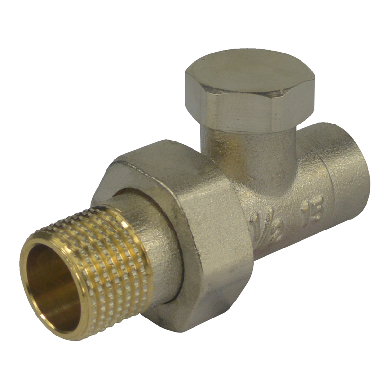 Klum Radiatorové šróbenie, uzatvaracie, priame, 1,2"x15 mm