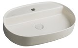 INFINITY OVAL keramické umývadlo na dosku, 60x40cm, Ivory