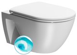 PURA ECONOMY závesná WC misa, Swirlflush, 36x55cm, biela dual-mat