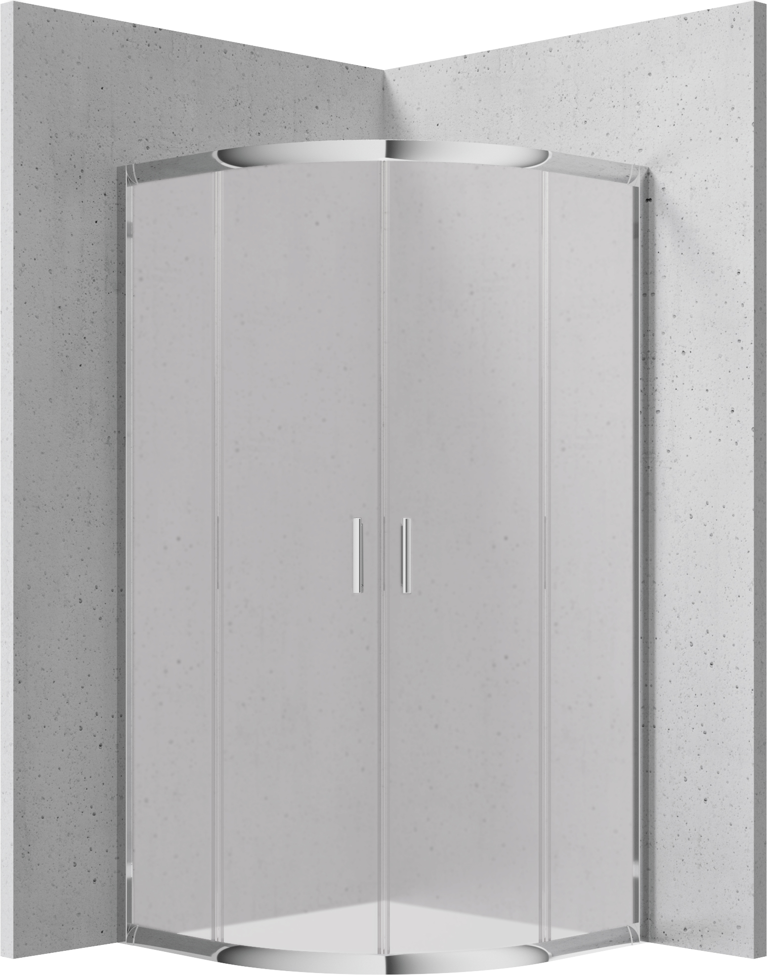Deante Funkia - Kabina prysznicowa półokrągła 80x80 cm – vaňová zástena