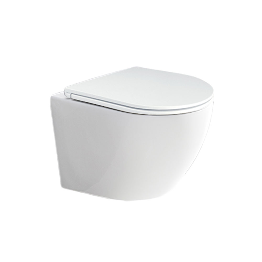 Mereo WC závesné kapotované, RIMLESS, 490x370x360, keramické, vr. sedátka CSS123