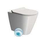 KUBE X WC misa stojaca, Geniusflush, 36x55cm spodný/zadný odpad, biela dual-mat