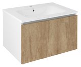 LOREA umývadlová skrinka 70x44x51,2cm, 1x zásuvka, dub alabama/biela mat