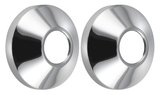SAPHO Rozety 68/25mm výška 25mm, kónická, chróm, pár – profil / príslušenstvo k sprchovému kútu