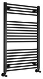 SAPHO DIRECT vykurovacie teleso s bočným pripojením 600x960mm, čierna mat – kúpeľňový radiátor