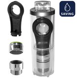 SET redukcia pre sprchovú hadicu 6 l/min, perlátor 6 l/min, vonkajší závit M24x1 a kľúč, chróm
