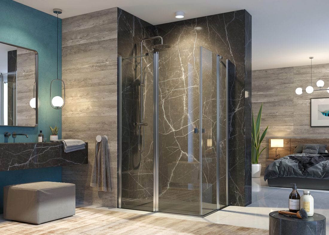 Aquatek GLASS R24 120×80 • GLASS R34 120×90 – štvorcový sprchový kút