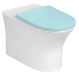 LEON misa pre kombi WC, Rimless, 61,5x37cm, spodný/zadný odpad, biela