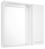 ZOJA/KERAMIA FRESH STRIP galérka s LED osvetlením, 60x60x14cm, pravá, biela