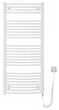 SAPHO ORBIT-E elektrické vykurovacie teleso, oblé, 600x1320 mm, 600 W, biela – elektrický sušiak uterákov