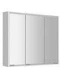 BATU zrkadlová galerka 80x71x15cm, 2x LED osvetlenie, biela lesk