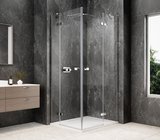 GLOBE CHROME obdĺžniková sprchová zástena 1000x900mm, rohový vstup, číre sklo
