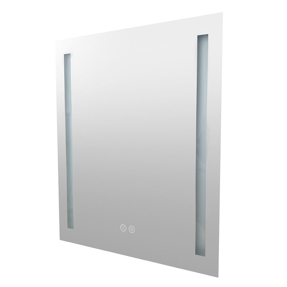 Mereo Zrkadlo 60x70 cm s LED osvetlením a odhmlievaním