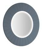 LUMIRO STRIP guľaté zrkadlo s LED osvetlením v ráme, priemer 75cm, siena
