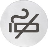 SAPHO Ceduľa "Fajčenie zakázané" 75x75x2mm, nerez mat – doplnok do verejných priestorov