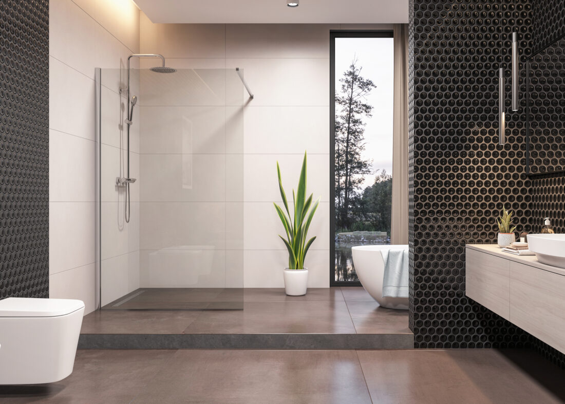 Aquatek OASIS F1 80 – 140 – walk-in sprchová zástena