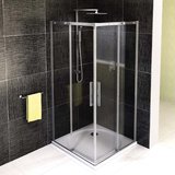 ALTIS štvorcová sprchová zástena 900x900 mm, rohový vstup, číre sklo