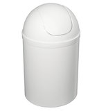 Odpadkový kôš výklopný, 5l, plast, biela