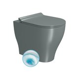 TONO WC misa stojaca, Geniusflush, 36x55cm, spodný/zadný odpad, agave dual-mat