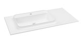 BRAHEA umývadlo 101x51,5cm, (80+20cm) Rockstone, pravé, biela matná
