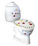 KID detské WC kombi vr.nádržky, zadný odpad, farebná potlač