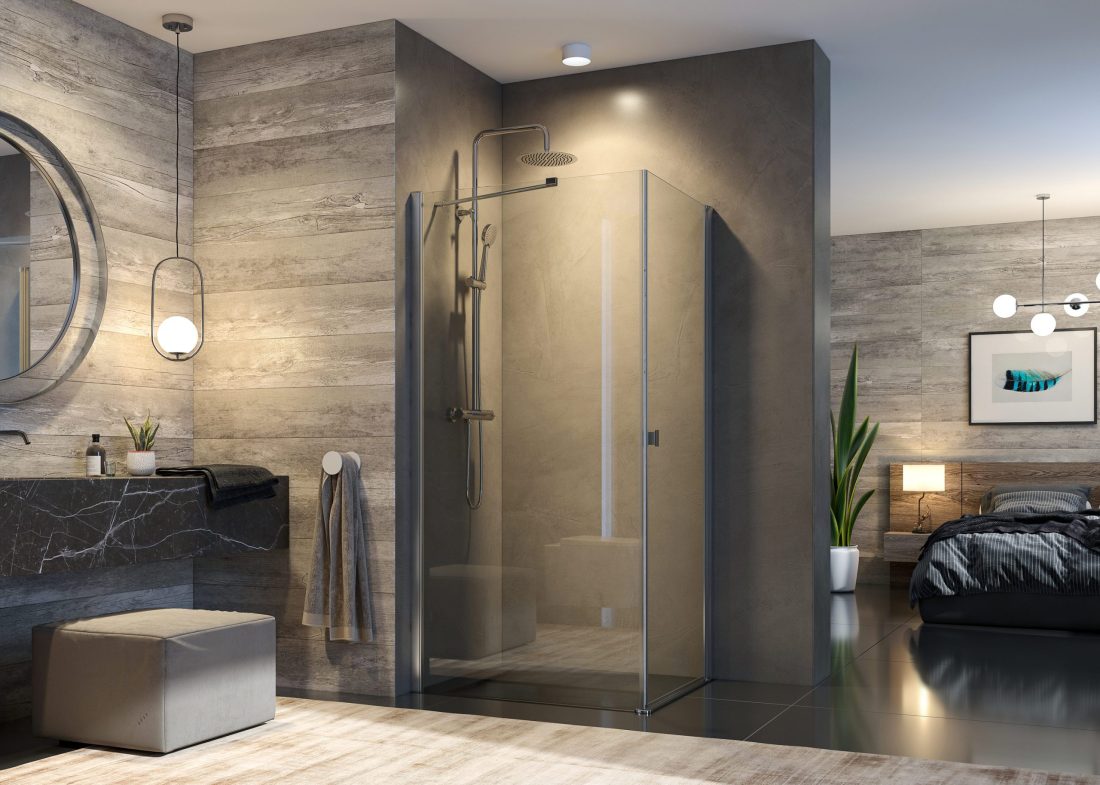 Aquatek GLASS R11 100×80 – štvorcový sprchový kút