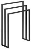 SAPHO SKA Stojan na uteráky, 550x800x200mm, čierna mat – kúpeľňový kôš / organizér