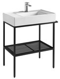 ARYA podstavec s umývadlom 69,2x850x450mm, čierna