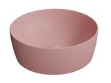 NUBES keramické umývadlo na dosku, priemer 40cm, blush mat