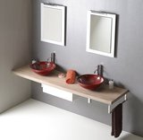 AVICE doska pod umývadlo 190x50cm, hrúbka 5cm, dub Rover