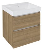 NELIO umývadlová skrinka 56,5x60x49cm, dub cuneo