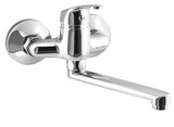 AQUALINE 35 nástenná batéria, rozteč 100mm, ploché ramienko 160mm, chróm
