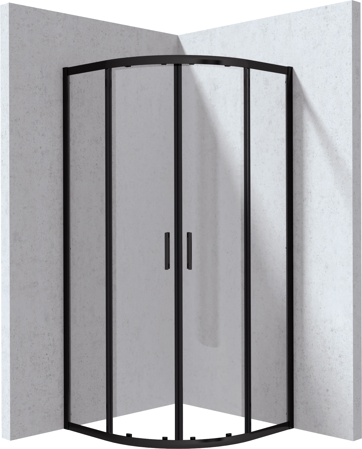 Deante Funkia Evo - Kabina prysznicowa półokrągła 80x80 cm – vaňová zástena