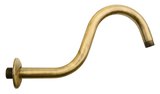 Sprchové ramienko guľaté tvar S, 300mm, bronz