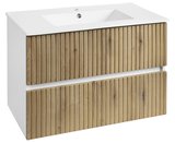 PANEDA STRIP umývadlová skrinka 79,5x55x45,2cm, dub emporio