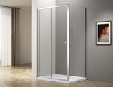 UGGA obdĺžniková sprchová zástena 1000x900mm, sklo číre