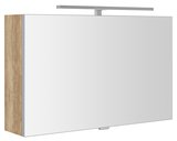 CLOE galérka s LED osvetlením 80x50x18cm, dub Alabama