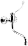 AQUALINE 35 nástenná batéria, rozteč 100mm, lekárska páka, ramienko S, 177mm, chróm