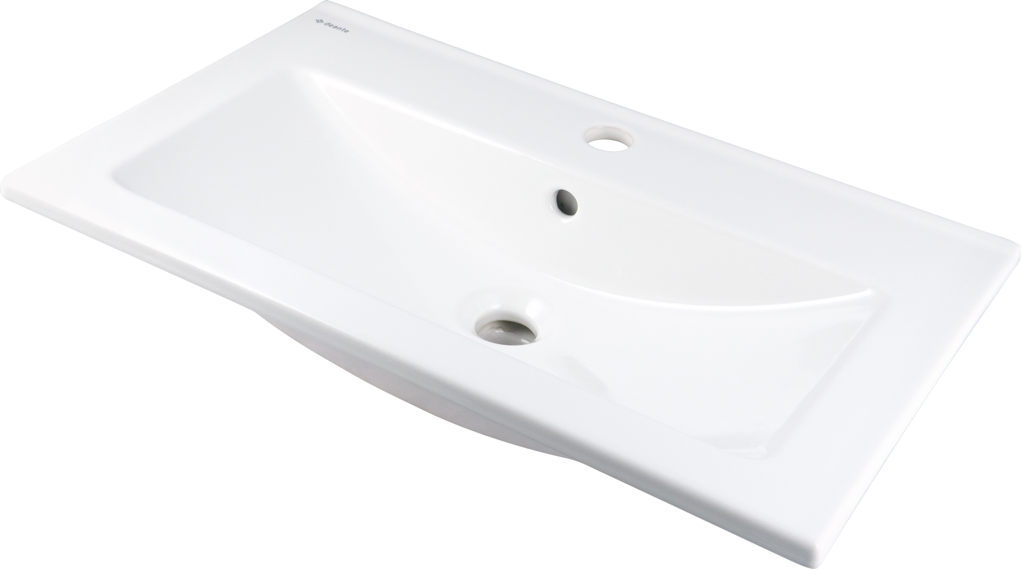 Tubo - Umywalka ceramiczna wpuszczana z miejscem na baterię
