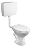 WC kombi, dvojtlačítko 4/8l, zadný odpad, biela