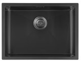 ZENITH nerezový drez 60x45cm, gun metal
